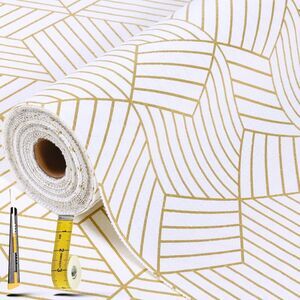 Non-Slip Gold Shelf Liner 23.6"x354.3" | Cabinet Drawer Liner Roll PVC